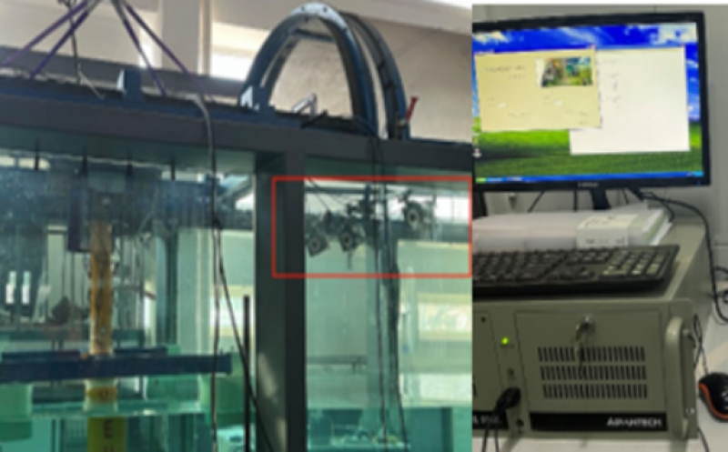 试验场中心完成水平轴潮流能装置摇摆试验台试验测试