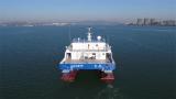 挺进深远海！国内首艘双模式高速风电运维船顺利出海