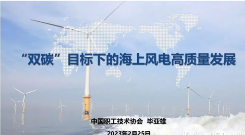 毕亚雄：《“双碳”目标下的海上风电高质量发展》