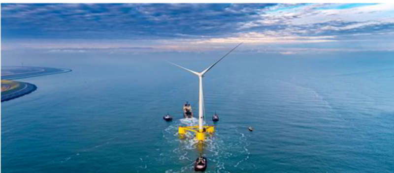 道达尔公司已获准在威尔士海岸建造首个漂浮式海上风电厂
