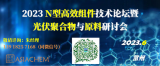 2023 N型高效组件技术论坛暨光伏聚合物与原料研讨会6月常州召开，演讲报告征集中！