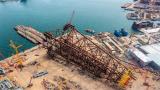 海洋工程承建亚洲第三高深水导管架项目正式交付