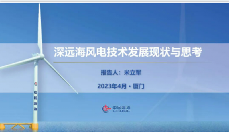 中海油研究总院董事长米立军：深远海风电技术发展现状与思考
