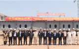 立洋海工5000吨自航式全回转起重船在启东海工举行龙骨安放仪式