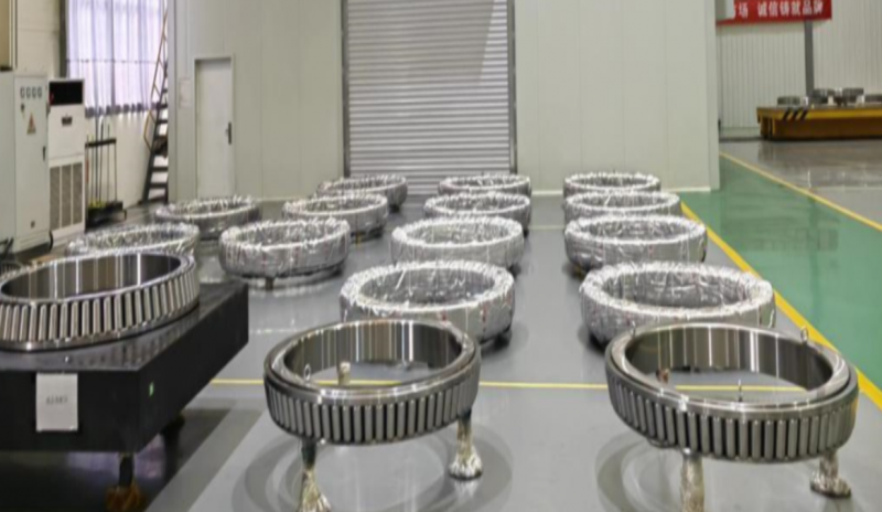 轴研科技自主研发的7.XMW半直驱风电机组主轴轴承批量交付