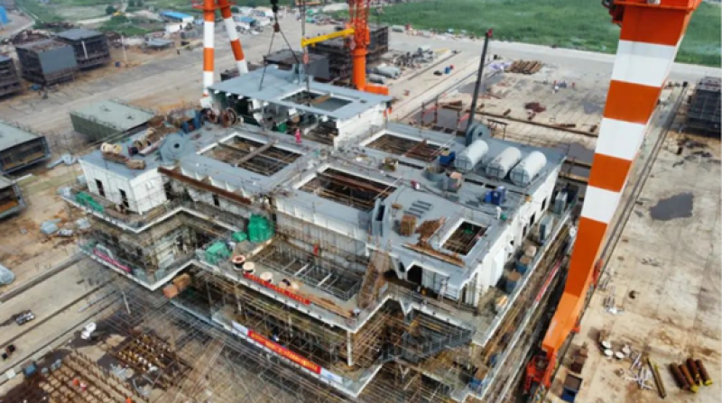 中广核惠州港口二海上升压站结构大合拢圆满完成