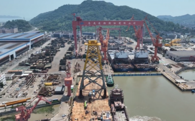 平潭外海海上风电项目11套导管架完成交付