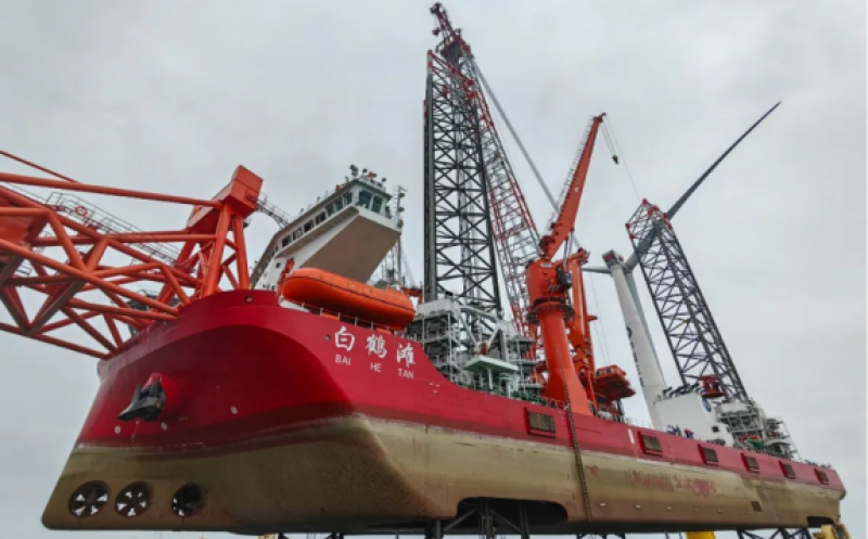 “白鹤滩”号起航！全球超大单机16MW海上风电机组即将吊装