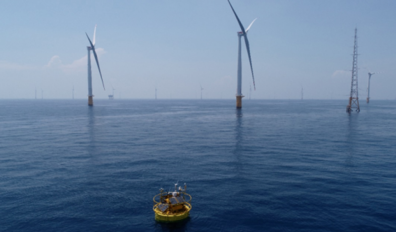 福建院宁德深水A区项目漂浮式测风激光雷达成功投运