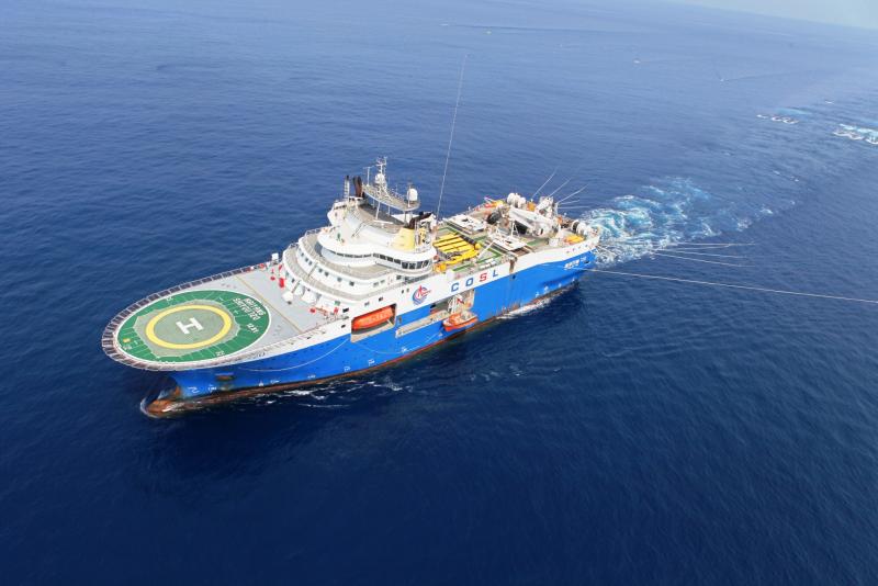 我国深水物探船搭载全套自研勘探装备首次在渤海作业