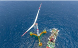 我国首座深远海浮式风电平台“海油观澜号”发电量累计突破100万千瓦时