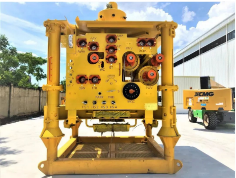 中国海油首套浅水水下采油树在海南下线