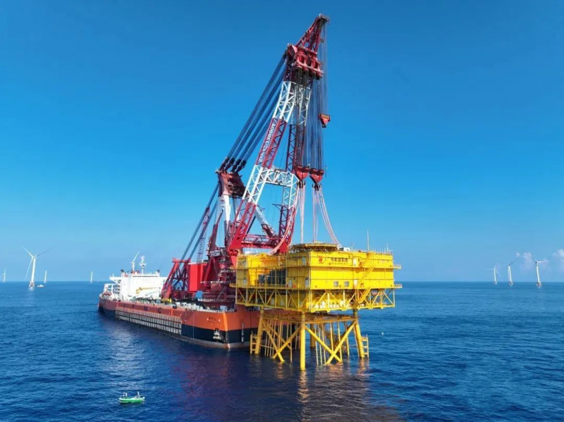 广东粤电阳江青州一、二海上风电项目新节点完成