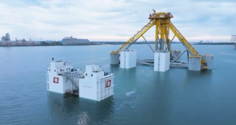 全球首个使用张力腿式基础的浮式风电项目Provence Grand Large(PGL)