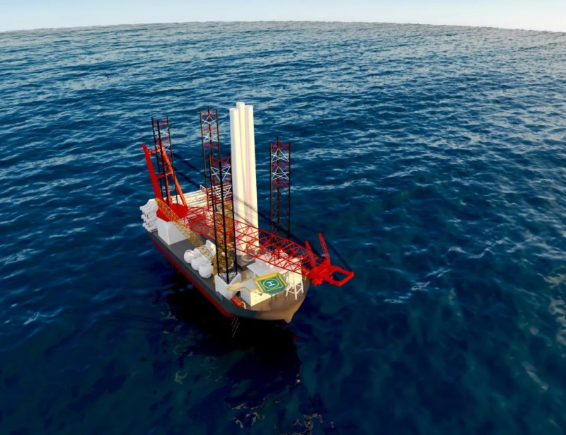 启东中远海运海工与武汉船机联合开发的新型自升式风电安装船设计获得ABS原则性认可