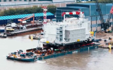 Hollandse Kust West Alpha 海上升压站上部模块起航荷兰北海的最终目的地