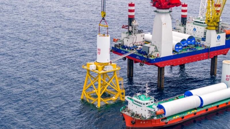 全球首台风渔一体化智能装备在广东整体建成!