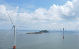 浙能台州1号海上风电项目海上升压站安装完成
