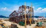 “海基二号”深水导管架建设进度已达九成进入主结构完工的最后冲刺阶段