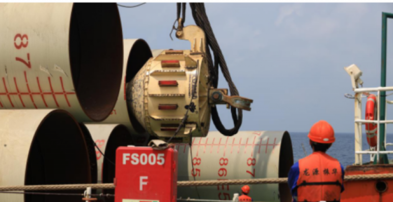 内撑式翻桩器FZQ600i在粤电阳江青洲一、二海上风电场项目中应用