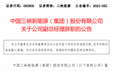中国三峡新能源(集团)股份有限公司副总经理辞职！