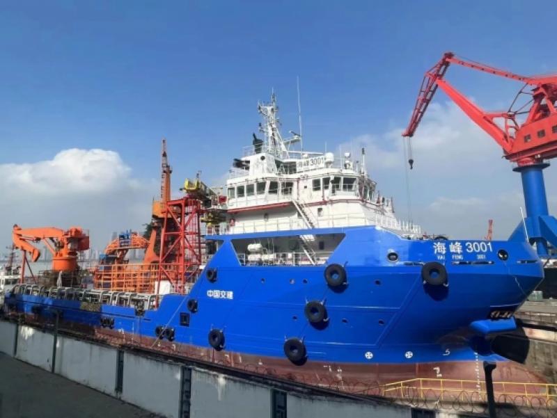中交海峰风电多功能风电运维母船“海峰3001”重大改造项目顺利完工
