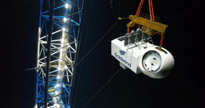 金风科技再次刷新我国海上超大容量机组最快吊装速度纪录