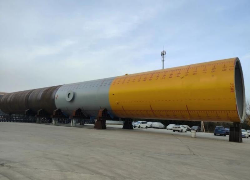 山东能源渤中海上风电 G 场址工程单桩制作项目首批钢管桩顺利通过联合验收