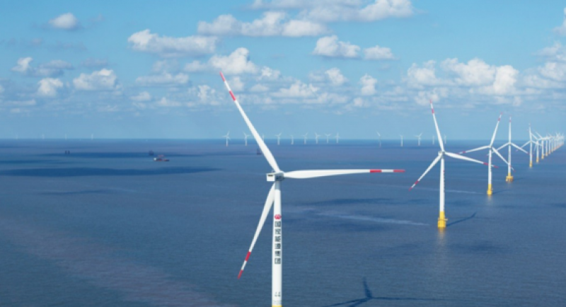 国家能源集团在鲁最大海上风电项目实现升压站倒送电