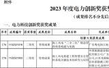 粤电阳江海上风电公司公司两项管理成果喜获2023年度电力创新奖