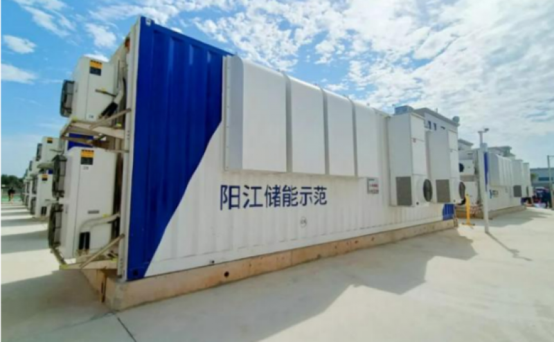 广东阳江海上风电储能科技示范项目——峡安储能站正式并网投产