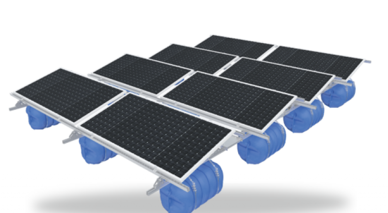 迈贝特两种新型漂浮式海上光伏系统入海