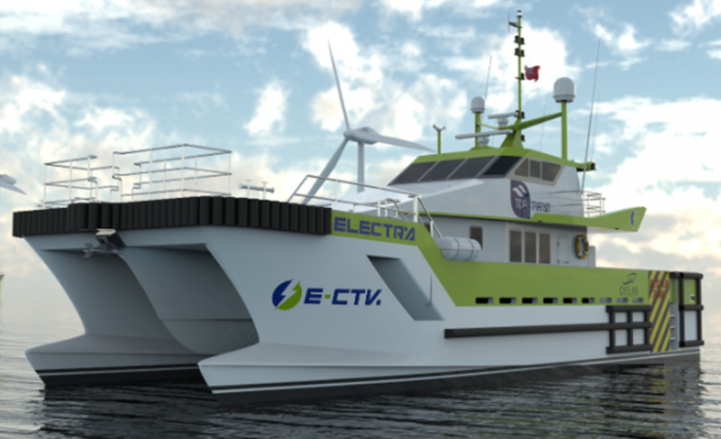 首艘改装电动船员转运船(E-CTV)正式开工!