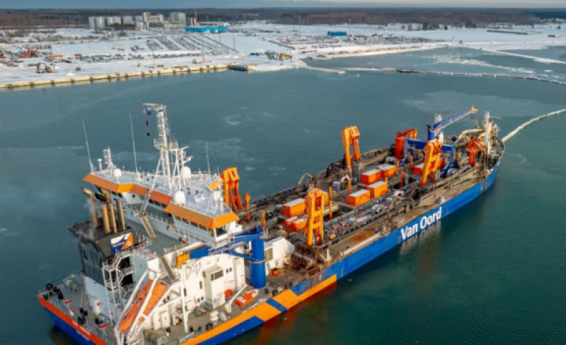 Van Oord 开始在爱沙尼亚 Paldiski South Harbour 新码头填海造地