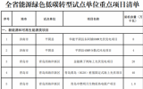 山东省能源绿色低碳转型试点单位重点涉海项目