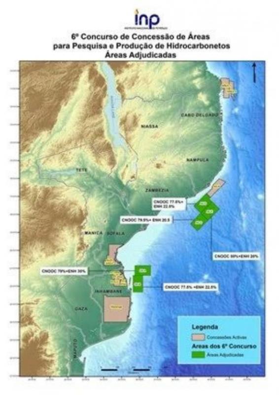 中海油与莫桑比克达成海上勘探协议