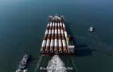 独家供应法国NOY-lles D'Yeu et Noirmoutier海上风电场！大金重工第二批次20根单桩装船发运