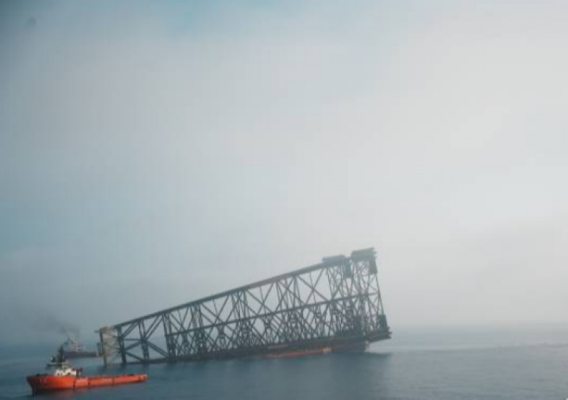 “海基二号”导管架水下打桩作业全部完成