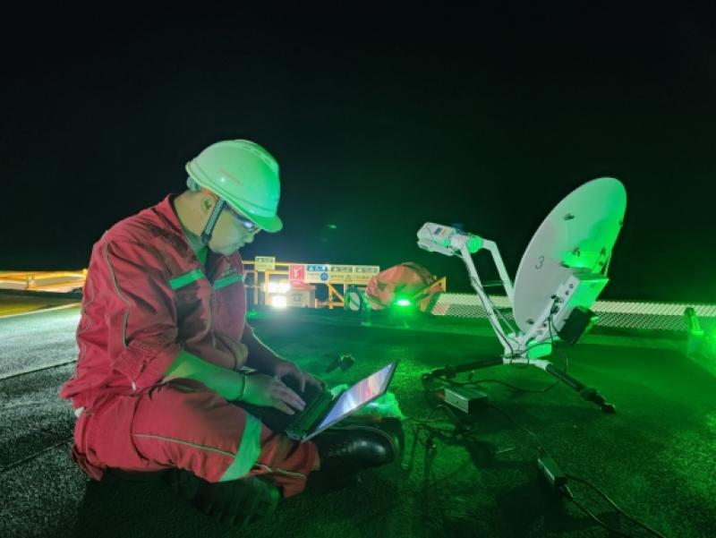 直播海基二号下水，信科公司提供全程通讯保障