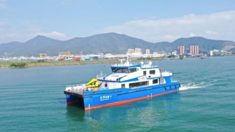 32.8米铝合金双体风电运维船“虹茂运维11”交付！