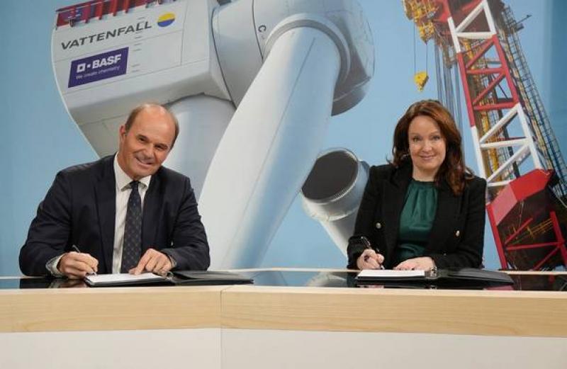 巴斯夫收购Vattenfall的Nordlicht海上风电场49%的股份