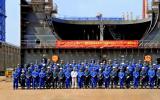 大连造船FPSO-10项目提前计划36天完成铺底