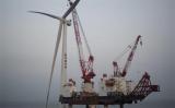 华能临高海上风电场项目首台10兆瓦风电机组完成安装