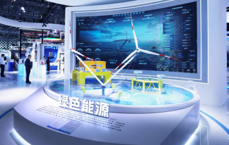 明阳集团双转子漂浮式海洋能源岛模型亮相2024年中国品牌博览会