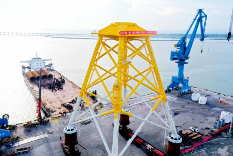 四局装备承建的粤西首套海上风电导管架顺利出运！