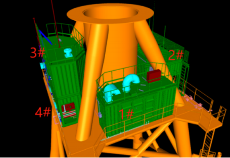 全球首制海上风电制氢项目核心模块顺利吊装！