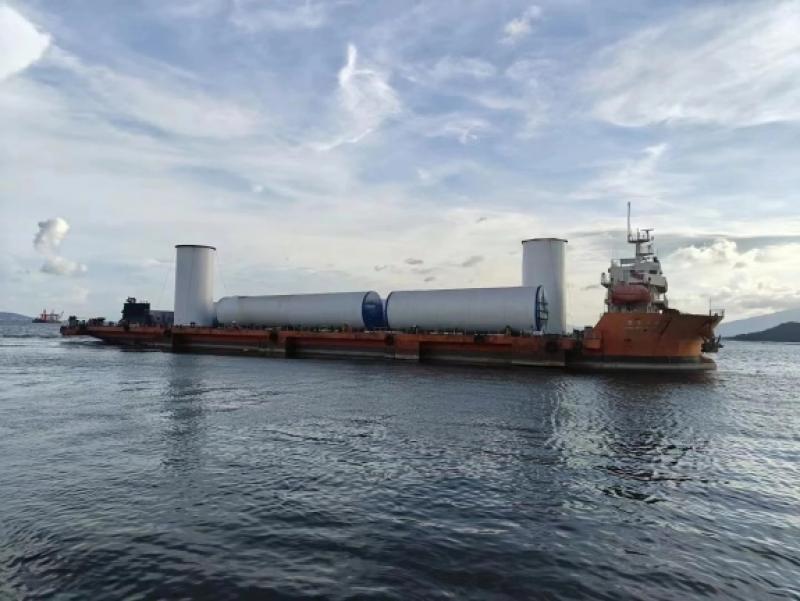 阳江公司圆满完成广西防城港海上风电塔筒项目履约任务！