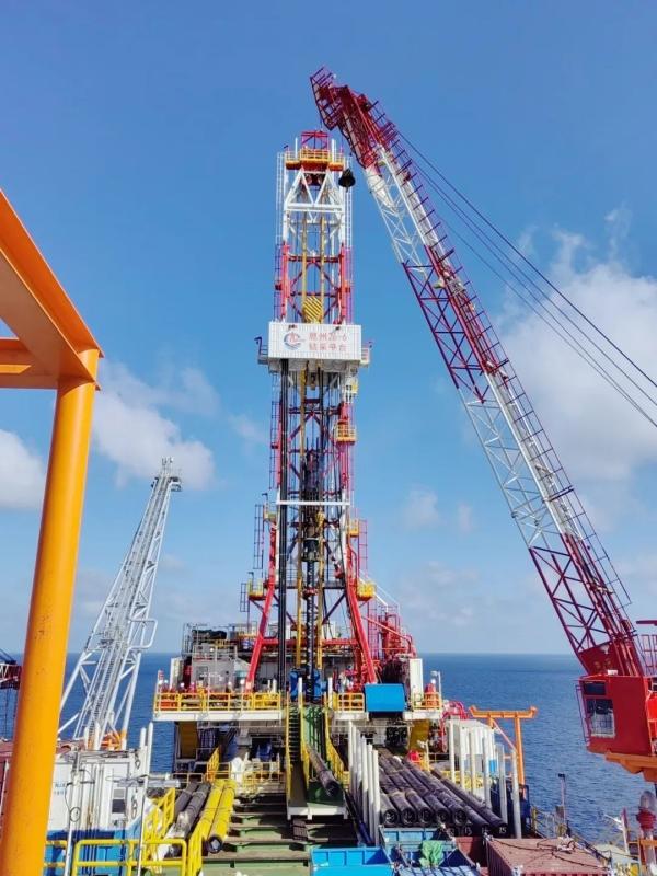 兰石钻机助力中国首个海上智能钻采平台顺利开钻