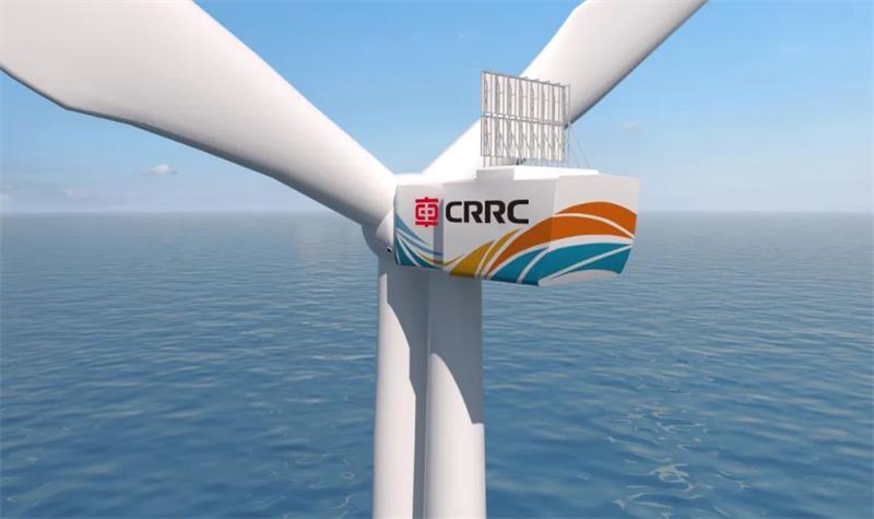 中国中车自主研发全球最大漂浮式风电机组“启航号”成功下线