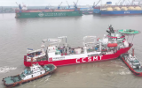 中海科1号轮在上海中远海运重工海工重件码头顺利交付